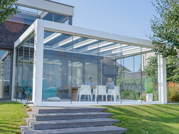 Tuinkamer modern wit